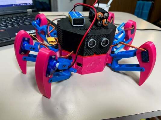 Walking hexapod with code | 3d print model