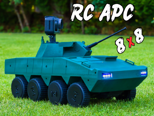 RC 8x8 Rosomak APC | 3d print model