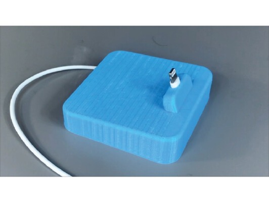 Phone stand with charging cord (iPhone 5 & 5s) | 3d print model