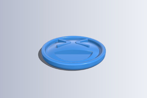 emoticono whatsapp XD | 3d print model