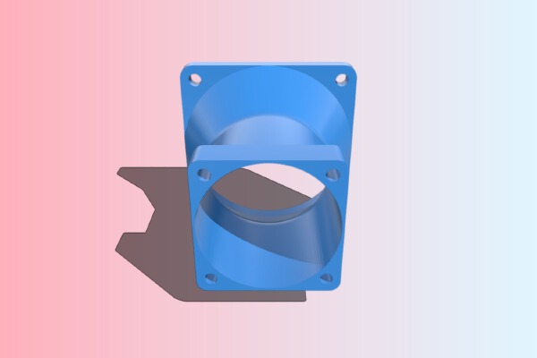 40mm Fan Adapters Version 2 with Solidworks 2014 Source | 3d print model