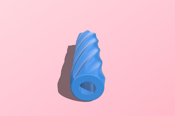 Fluted Mock Integral Airsoft Suppressor v2 | 3d print model