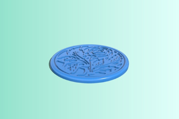 Rose coaster fixed | 3d print model