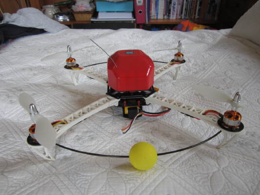 Electronics box, for HobbyKing SK450 quadcopter frame. | 3d print model