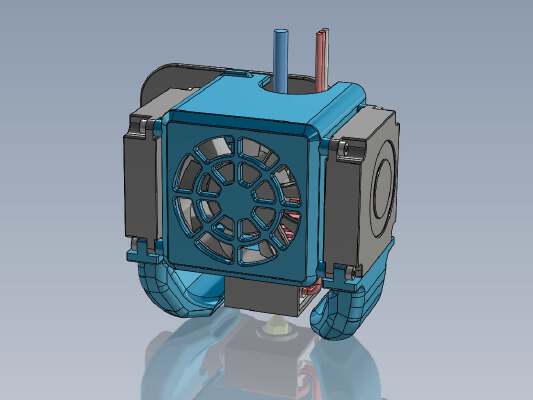 Compact Trifan Ender 3 _ Pro Hotend Housing | 3d print model