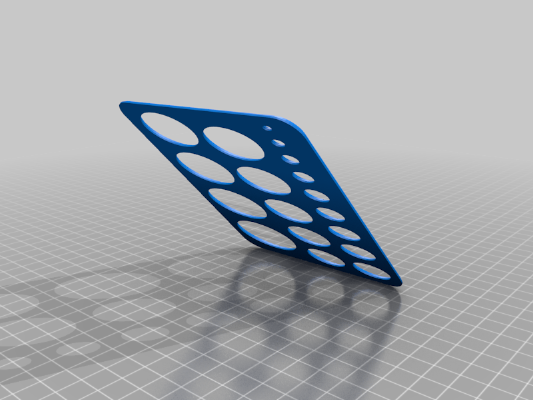 Ellipse Stencil (now also with circles) | 3d print model