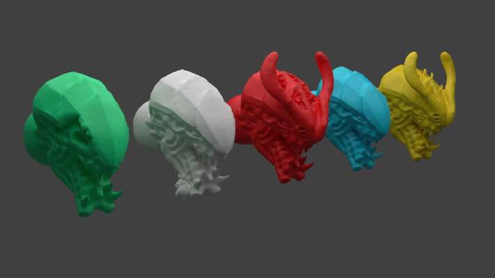 Alternate head variation for different –fexes | 3d print model