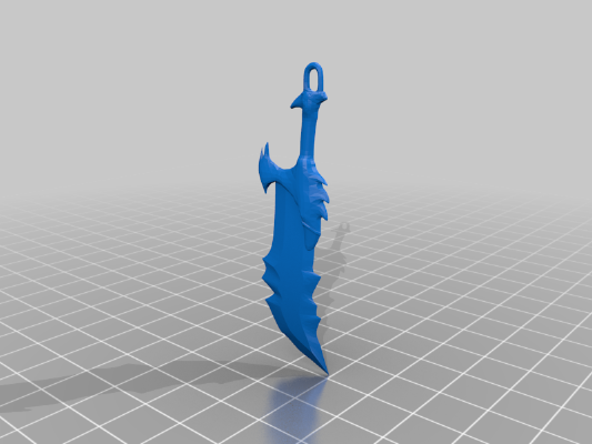 Blades of Chaos keychain | 3d print model