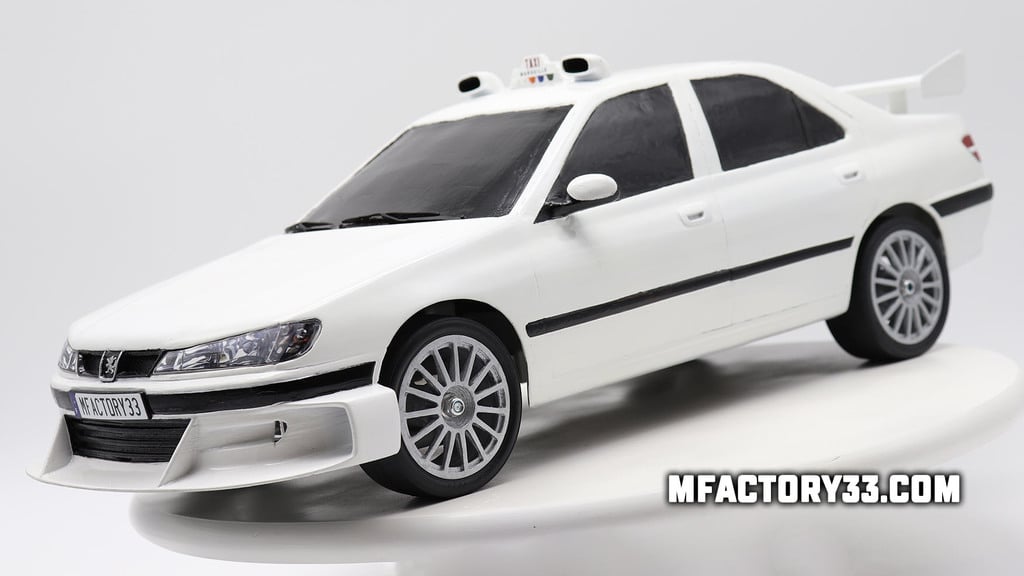 RC car Taxi film Peugeot 406 bodyshell