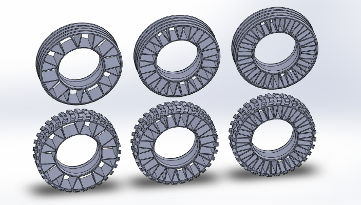 Printed truck: Tyres | 3d print model