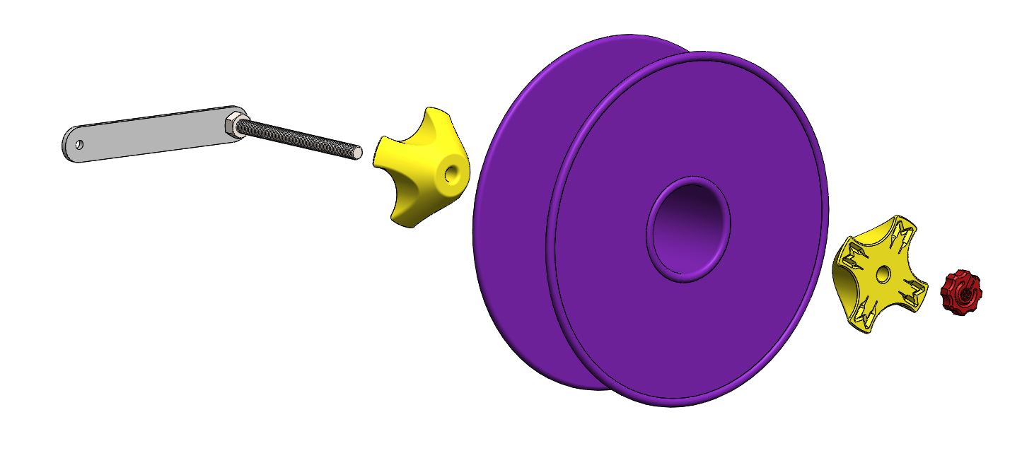 Porta bobinas de filamento para Maker Parts. Filament Holder.