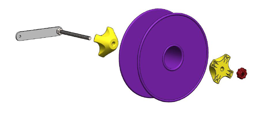 Porta bobinas de filamento para Maker Parts. Filament Holder. | 3d print model