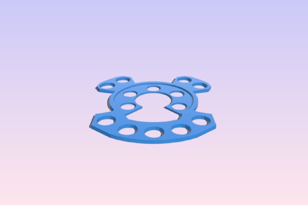 G27 15mm Button Plate(9 button) | 3d print model