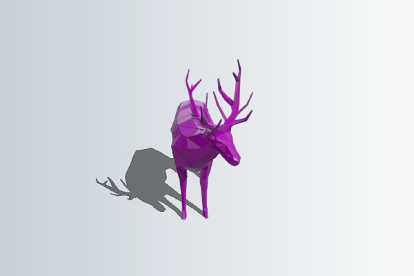 Deer (LowPoly) | 3d print model