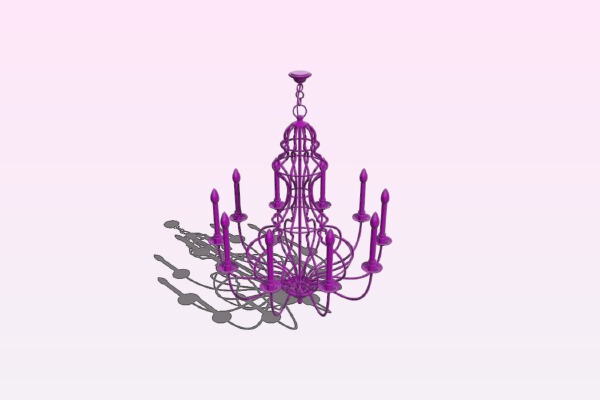 Decorative chandelier set | 3d print model