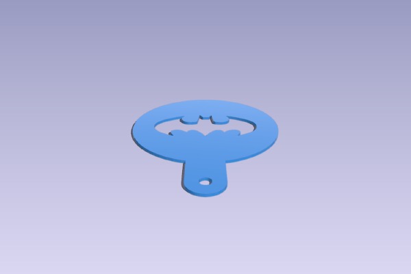 Batman Coffee Stencil | 3d print model