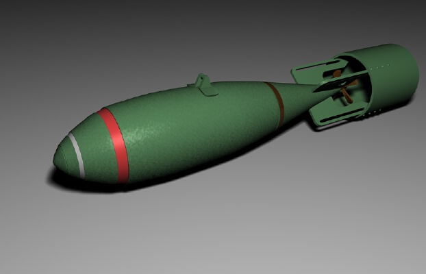 british 250 lb HC Bomb 1:72 scale | 3d print model