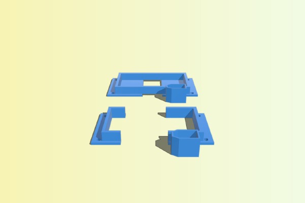 ZMR 250 Lipo and XT60 Holder | 3d print model