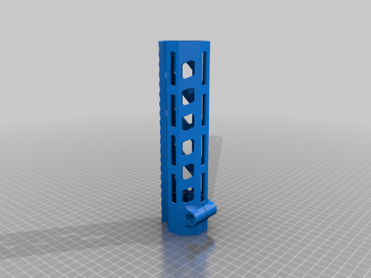 Airsoft M-lok handguard with delta ring | 3d print model