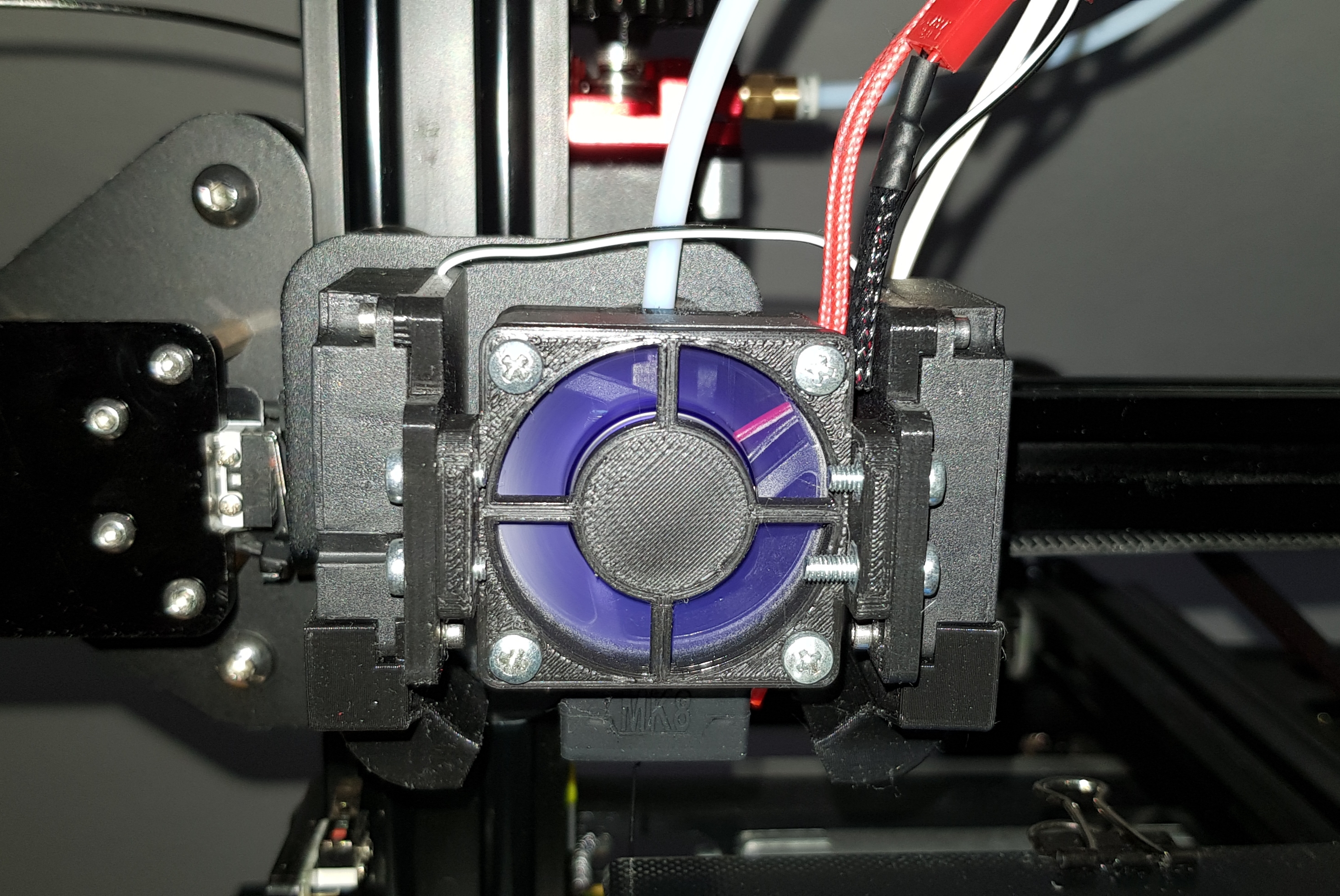 Adjustable fan mod for dual 4010 fan Tevo Tornado Cr10