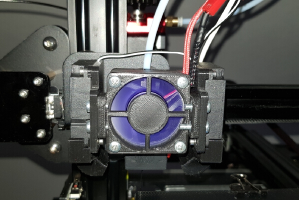 Adjustable fan mod for dual 4010 fan Tevo Tornado Cr10 | 3d print model