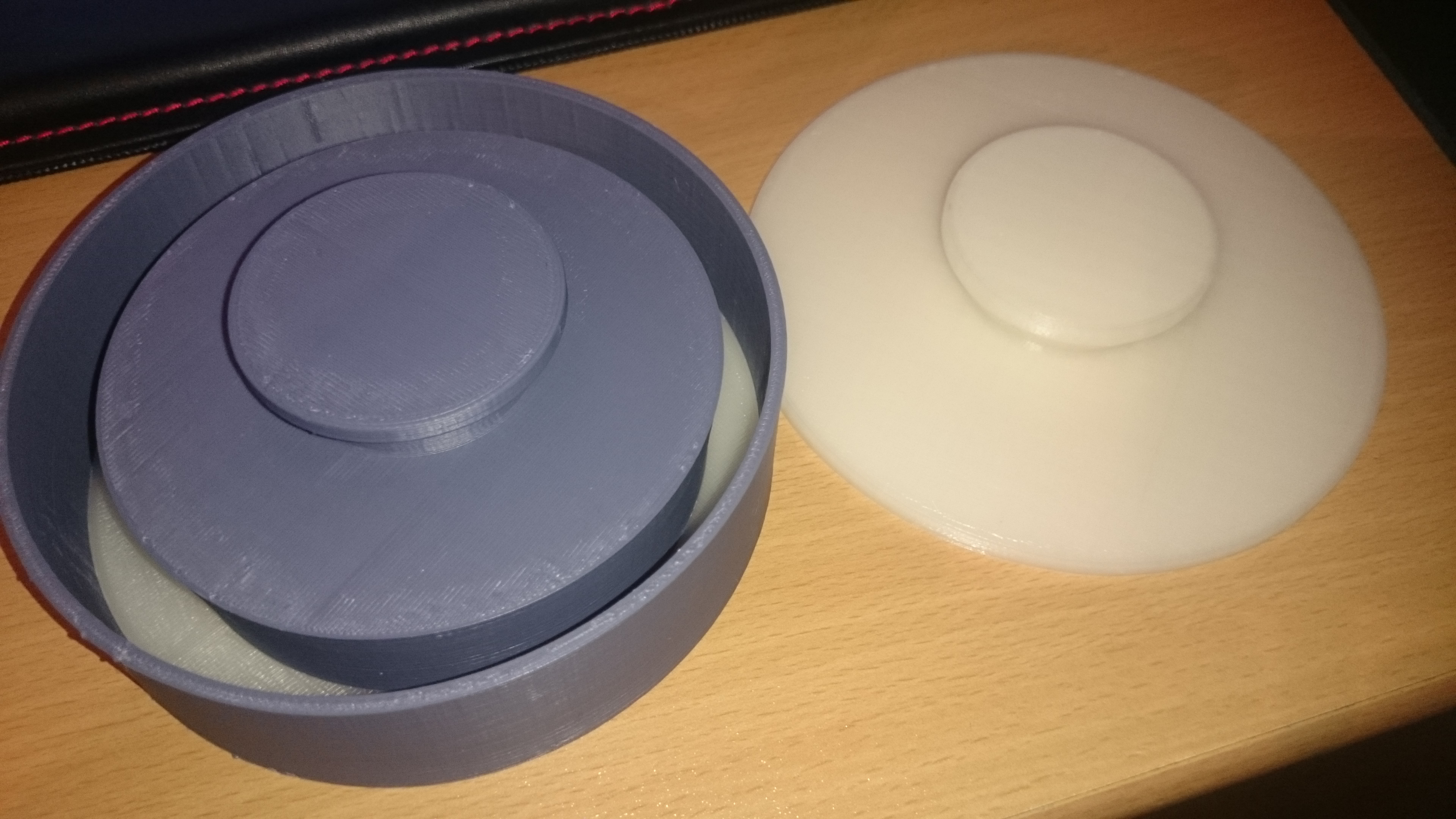 filled hamburger press