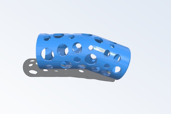 Dog Leg Cast _ Brace | 3d print model