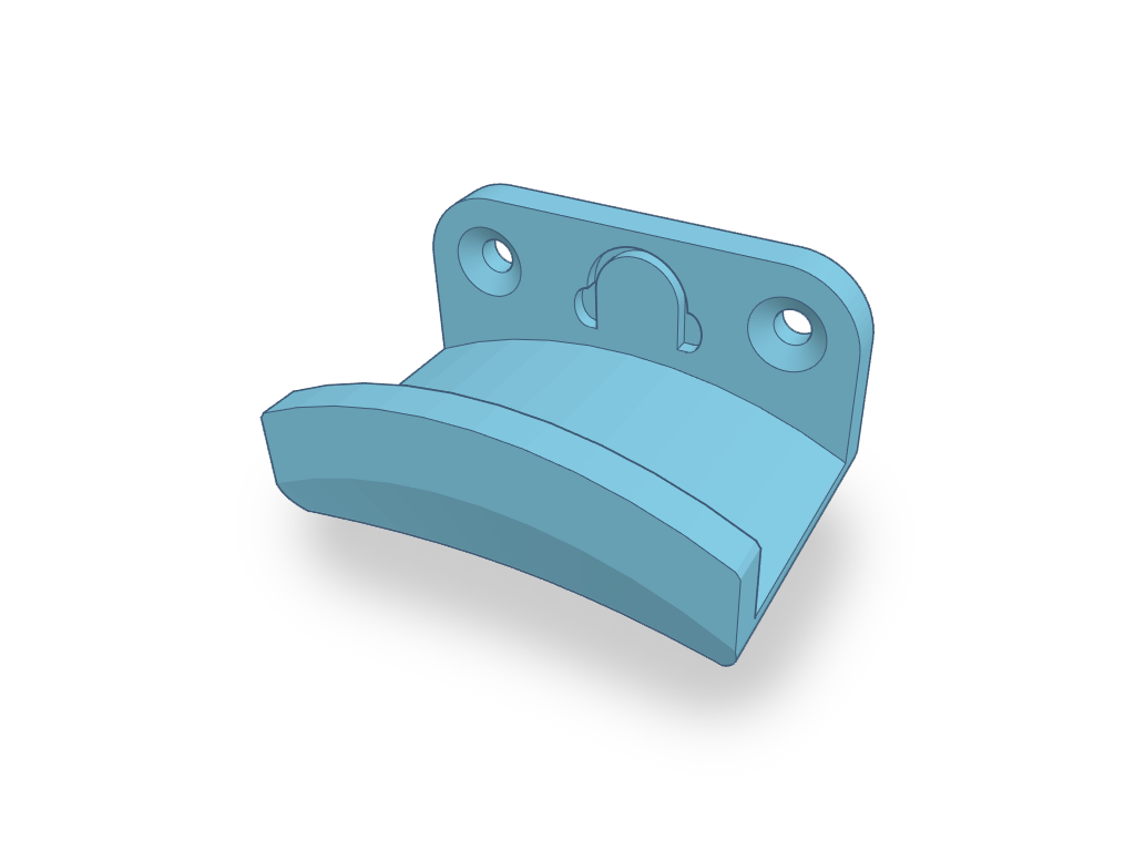 Simple Headset Holder (20mm to 70mm)
