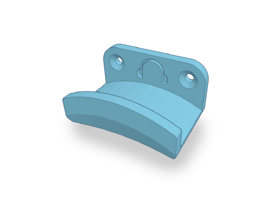 Simple Headset Holder (20mm to 70mm) | 3d print model