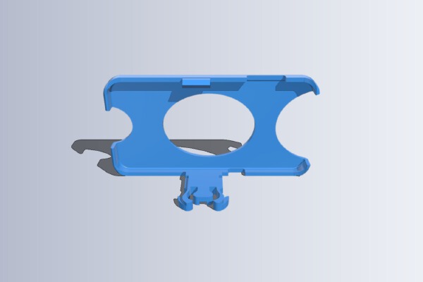 Samsung Galaxy 7 Edge & Note 3 case with GoPro clip ... | 3d print model