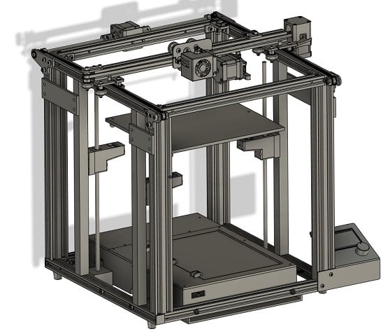 Ender 5 Octopus Custom Case with 3 Point (Kinematic) automatic levelling
