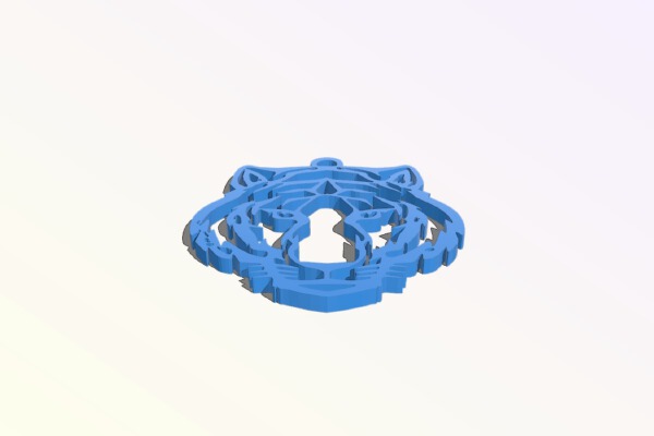 Tiger Keychain | 3d print model