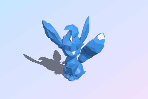 Low Poly Leafeon | 3d print model