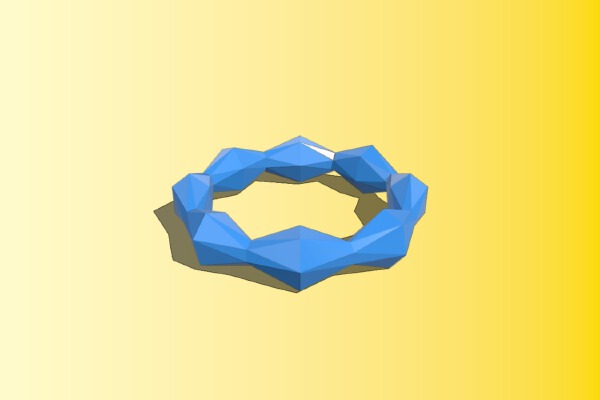Solid Wavy Ring_Bracelet Thing | 3d print model