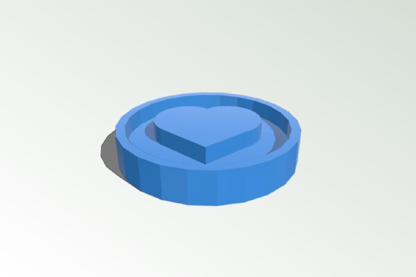 Heart Coin | 3d print model