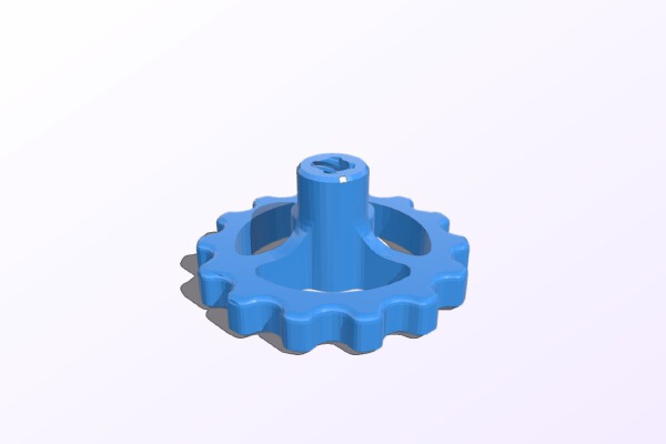 Ender 3 Z-Axis Knob with Fingertip Cup | 3d print model