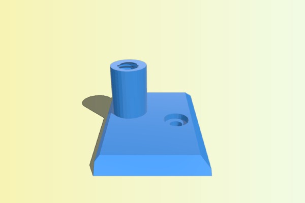 Prusa mk3 filament sensor cover with m6 threads for reverse bowden | 3d print model