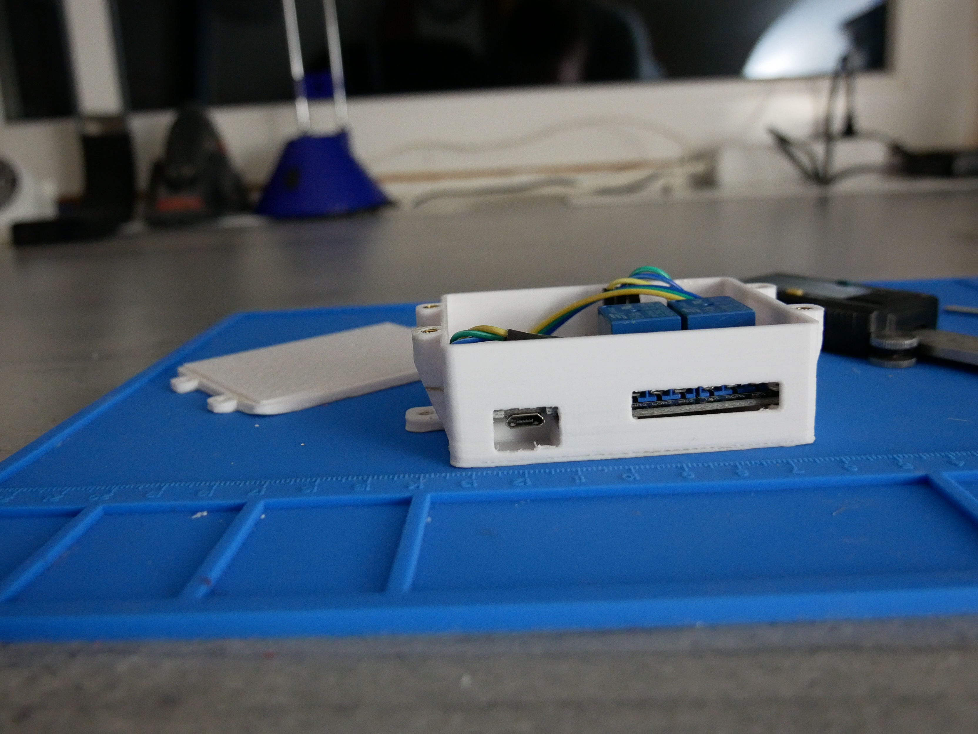 Case for WeMos D1 Mini with dual relais shield