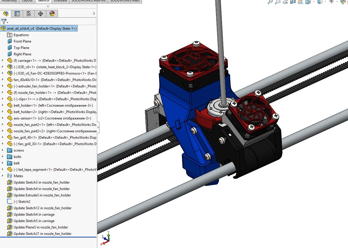 Anet A6 - Frankenstein (Solidworks sources)