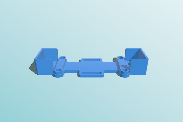tricopter zippy battery holder | 3d print model
