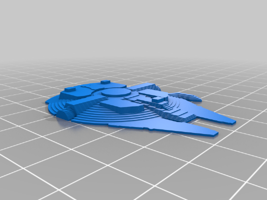 Millennium Falcon RFID fob housing | 3d print model