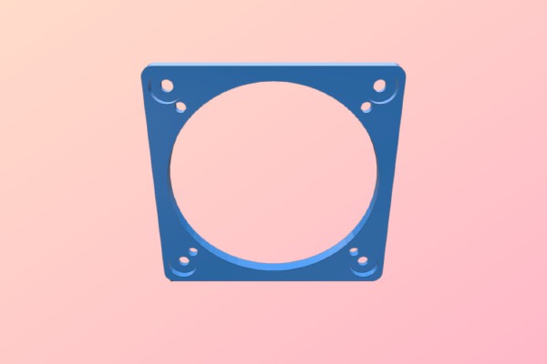 80mm fan adapter | 3d print model