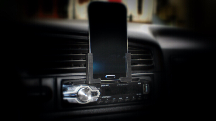 Samsung Galaxy S4 Car CD Slot Mount | 3d print model