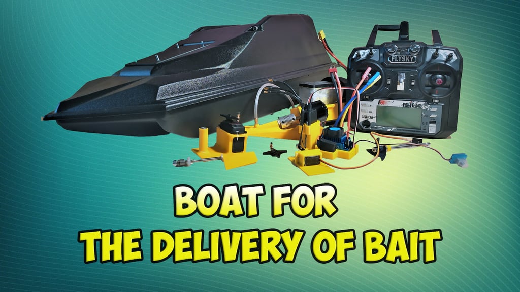 Boat for the delivery of bait with your own hands