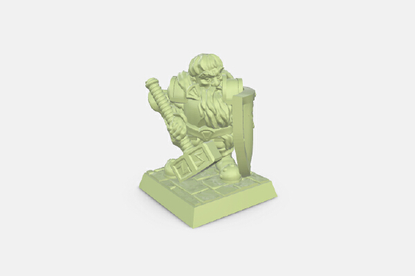 warhammer 40k Dwarf Paladin | 3d print model