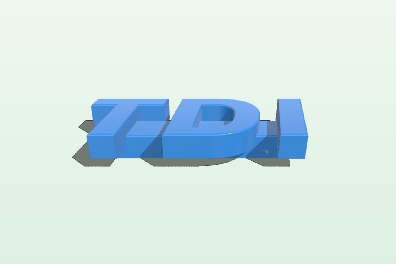 VW Golf IV TDI front grill badge logo