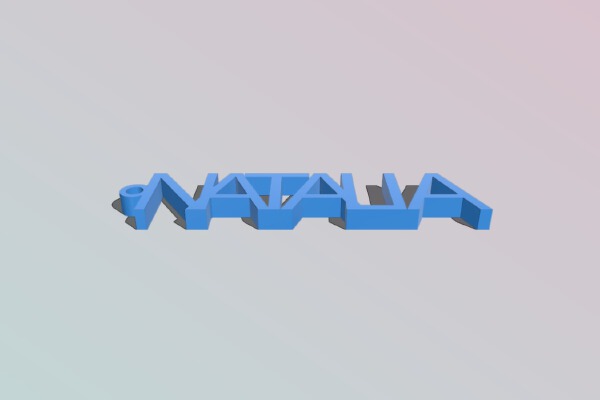 Named keychain:natalia | 3d print model