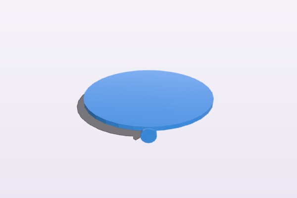 Car cup holder trash can cover. | 3d print model