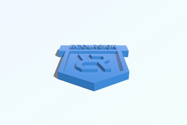 Ingress Recursion Medal | 3d print model