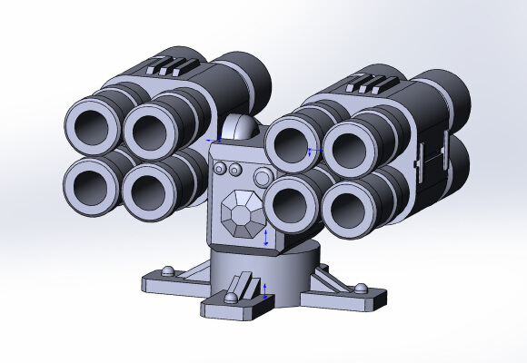 Rocket launcher weapon 1:64 (Gaslands) | 3d print model